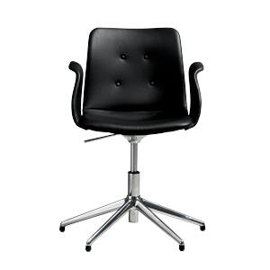 Bent Hansen Primum 5-Star Swivel Chair With Swivel Polished Steel/Zenso 3 207