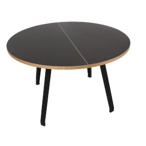 Bent Hansen Primum Dining Table Black Linoleum/ Black Beech