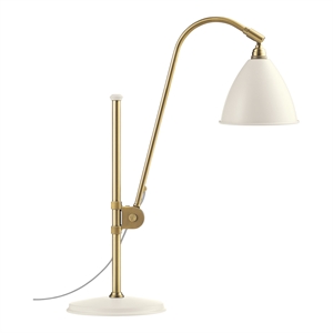 Bestlite BL1 Table Lamp Mat White & Brass