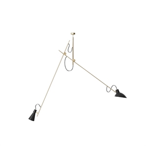 Astep VV Cinquanta Ceiling Light Suspension Brass/Black
