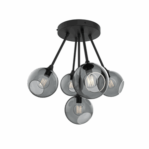 Design by Us Ballroom Molecule Ceiling lamp Smoke & Black