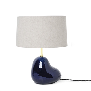 Ferm Living Hebe Table Lamp Small Dark Blue with White Shade