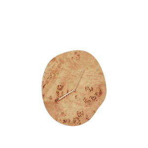 Ferm Living Melt Wall Clock Natural Root Tree