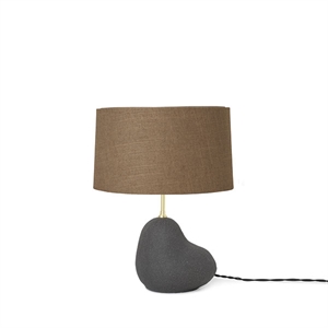 Ferm Living Hebe Table Lamp Small Black M. Brown Shade