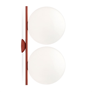Flos IC C/W2 Double Wall Lamp Red Burgundy
