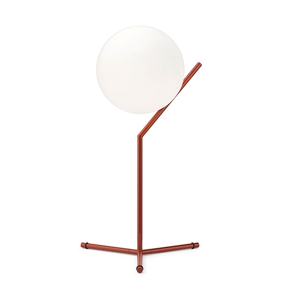 Flos IC T1 Tall Table Lamp Red Burgundy