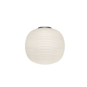 Foscarini Gem Semi Wall Lamp Graphite/White