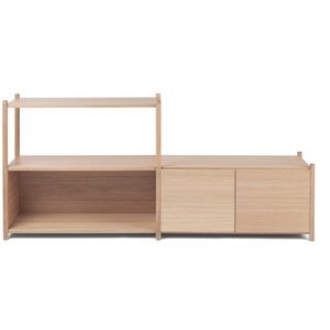 Gejst Sceene Bookcase D Light Oak