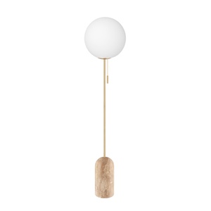 Globen Lighting Torrano Floor Lamp Beige Travertine