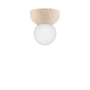 Globen Lighting Torrano 13 Wall/ Ceiling Light Beige Travertine