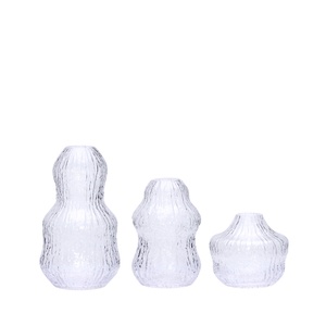 Hübsch Fuyu Vase Set of 3 Clear