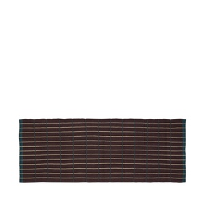 Hübsch Cottage Carpet 80x200 Brown/ Dark green