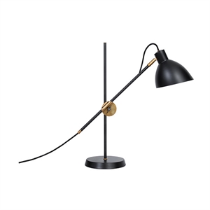 Konsthantverk KH#1 Table Lamp - Raw Brass & Black