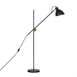 Konsthantverk KH#1 Floor Lamp - Raw Brass & Black