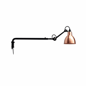 Lampe Gras N203 Wall Lamp Mat Black & Copper