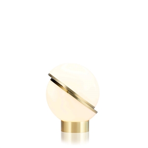 Lee Broom Mini Crescent Table Lamp Opal/Brass