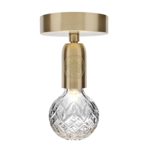 Lee Broom Crystal Bulb Ceiling Light Clear/ Brass