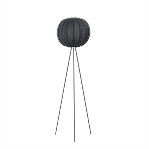 Made By Hand Knit-Wit Round Floor Lamp Ø45 Tall Black