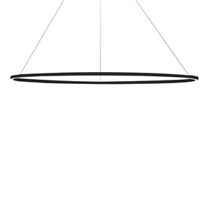 Nemo Ellisse Major Pendant Oval Black/ White Downlight 2700k