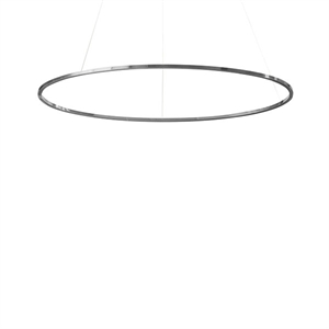 Nemo Ellisse Major Pendant Oval Polished Aluminum/ White Uplight 2700k