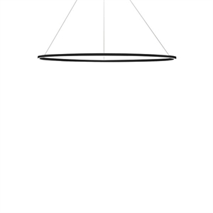 Nemo Ellisse Minor Pendant Oval Black/ White Downlight 2700k