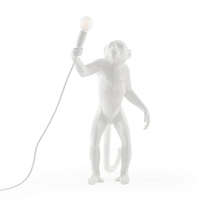 Seletti Monkey Standing Table Lamp White