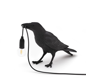 Seletti Bird Waiting Table Lamp Black