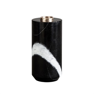 Design By Us Sons Of Marble Single Candle Holder Large Black
