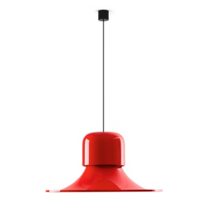 Stilnovo Campana Pendant Glossy Gray/ Red