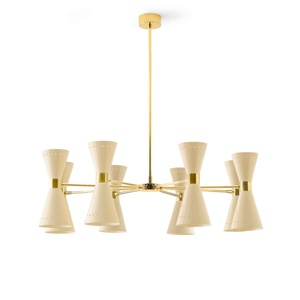 Stilnovo Megafono Pendant 16 Gold/Ivory