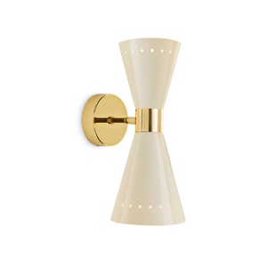Stilnovo Megafono Wall Lamp 2 Gold/Ivory
