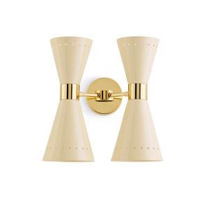 Stilnovo Megafono Wall Lamp 4 Gold/Ivory