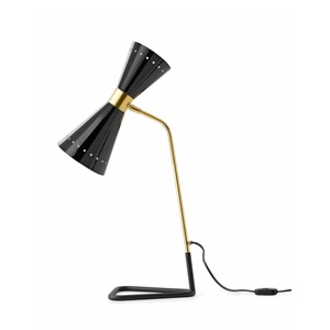 Stilnovo Megafono Table Lamp 2 Gold/ Black/Ivory