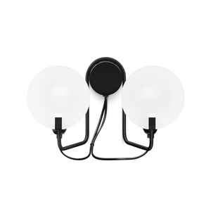 Stilnovo Bugia Wall Lamp 2 Glossy Black
