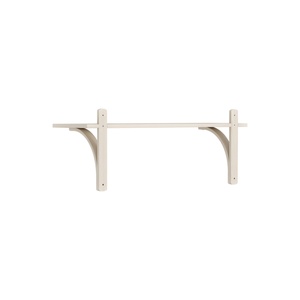 Swedese Levi Shelf 90 cm 1 Shelf Aluminum/ White Pigmented Lacquered Ash