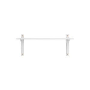Swedese Levi Shelf 90 cm 1 Shelf Brass/ White Lacquered Ash