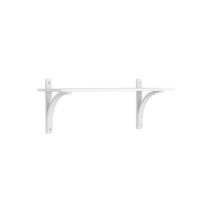 Swedese Levi Shelf 90 cm 1 Shelf Aluminum/ White Lacquered Ash