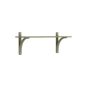 Swedese Levi Shelf 90 cm 1 Shelf Aluminum/Moss Green/Ash