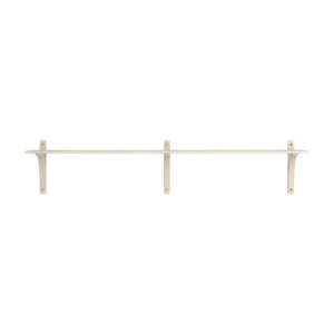Swedese Levi Shelf 180 cm 1 Shelf Brass/ White Pigmented Lacquered Ash