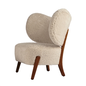 Mazo TMBO Armchair Walnut/Sheepskin Moonlight