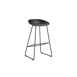 HAY AAS38 Bar Stool H75 Black Steel/ Black