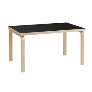 artek 82B Dining Table 85x135 Black Laminated Birch