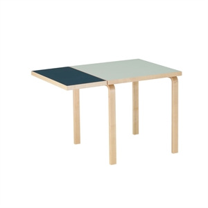 artek Aalto DL81C Dining Table With Folding Table Smokey Blue/Vapour