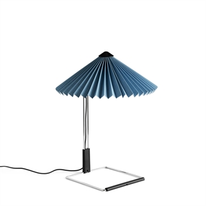 HAY Matin Table Lamp Chrome/ Placid Blue