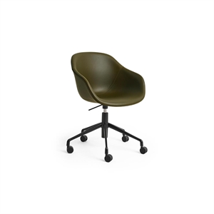 HAY AAC253 Swivel Chair With Wheels Black/Sense Forest