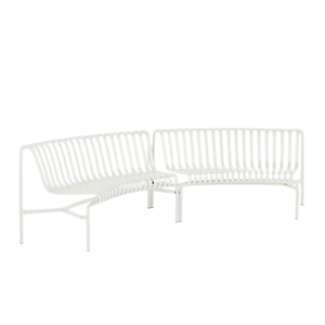 HAY Palissade Park Dining Bench In/In Beginner Set of 2 Cream White
