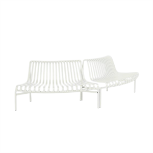 HAY Palissade Park Dining Bench Out/Out Beginner Set of 2 Cream White