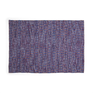 HAY Radio Rug 140x200 Red/ Blue