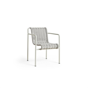 HAY Palissade Cord Dining Chair With Armrests Cloud Grey