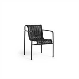 HAY Palissade Cord Dining Chair With Armrests Anthracite